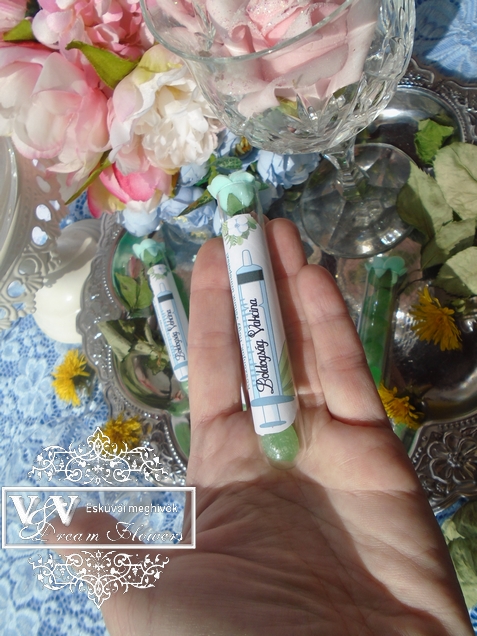 cukorka Boldogság vakcina esküvői köszönetajándék